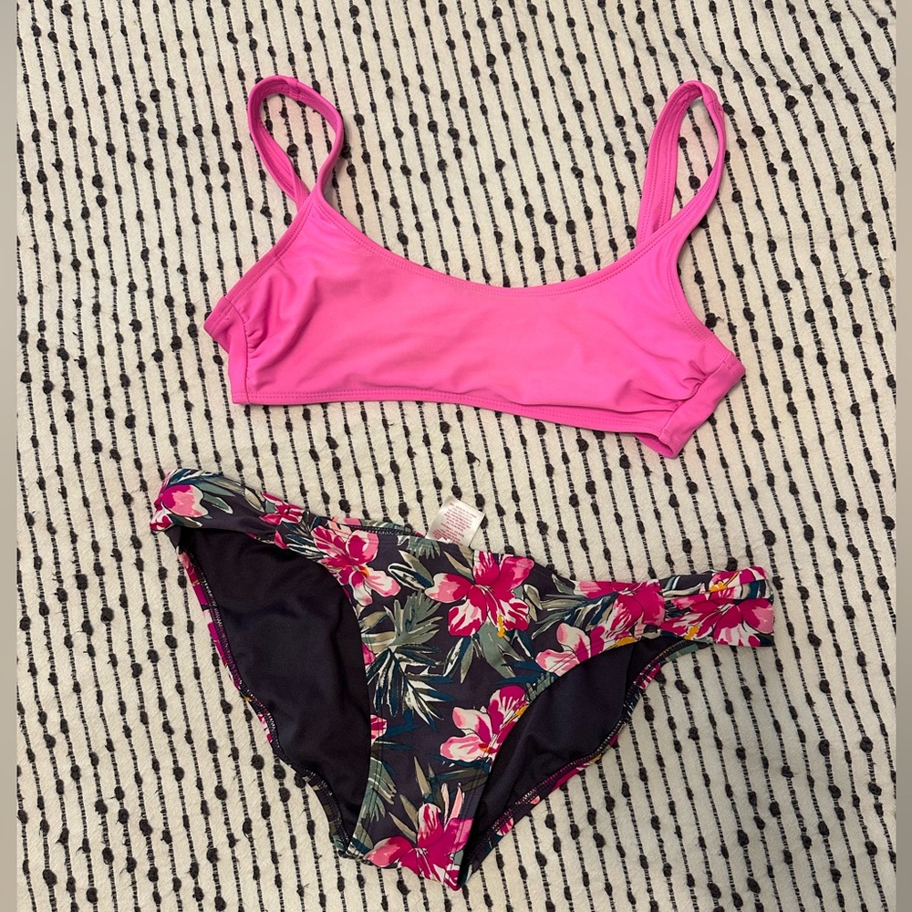 Floral mix and match bikini